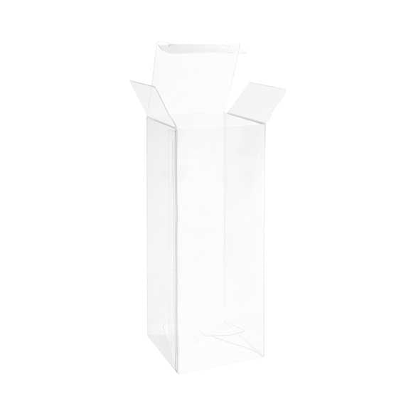 Plastic Gift Boxes 5.1x5.1x15.2cm Autolock Bottom (25 pieces) [PLB137]