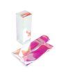 Plastic Gift Boxes 5,1x5,1x15,2 cm Iridescent with Autolock Bottom (25 pieces) [PLB137I]