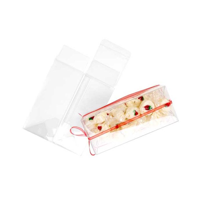 Plastic Gift Boxes 6.5x6.5x15.4cm Autolock Bottom (25 pieces) [PLB146]