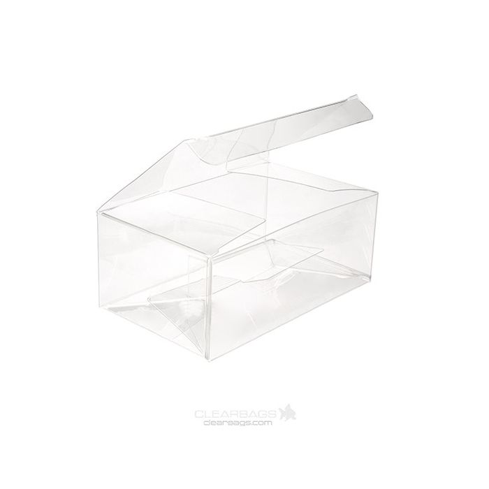 Plastic Gift Boxes 12.7x7.6x5.1cm Food Safe with Autolock Bottom (25 pieces) [PLB199]