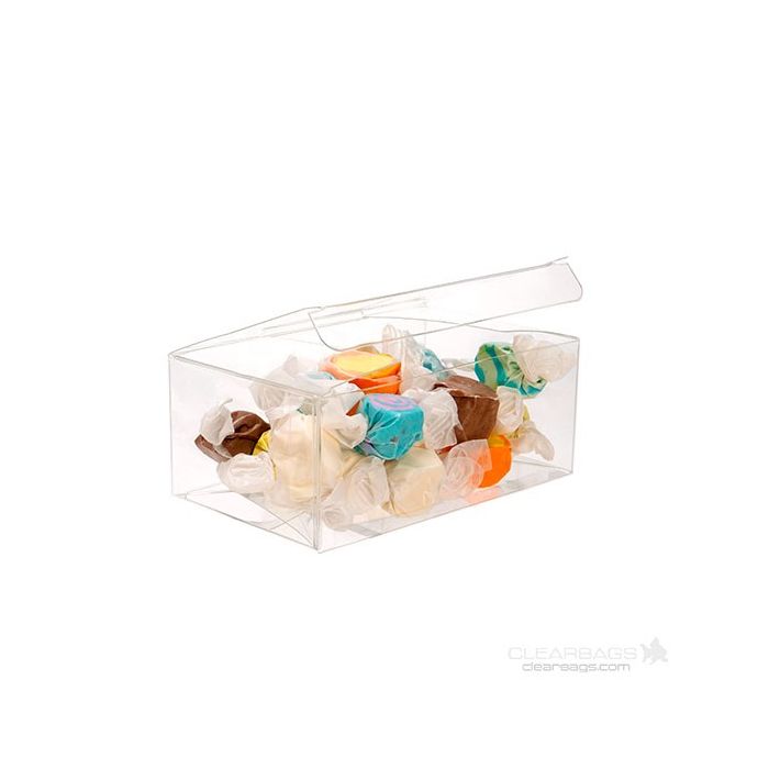 Plastic Gift Boxes 12.7x7.6x5.1cm Food Safe with Autolock Bottom (25 pieces) [PLB199]