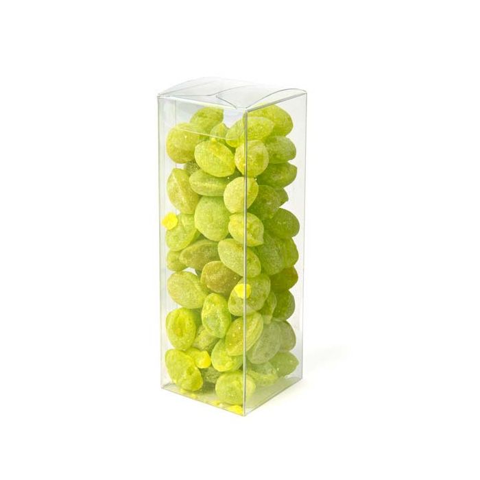 Plastic Gift Boxes 5.2x5.2x15.5cm Crystal Clear (25 pieces) [PLB327]