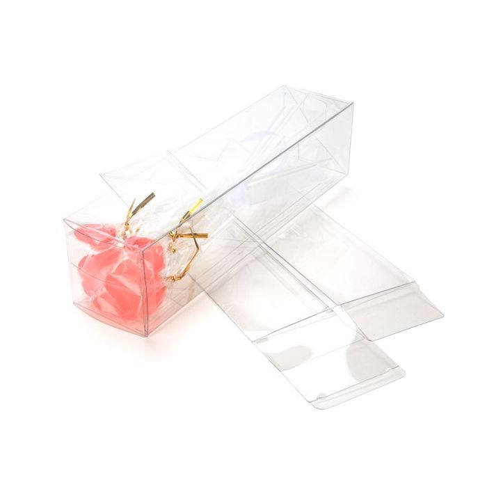 Plastic Gift Boxes 7.6x7.6x30.5cm Autolock Bottom (25 pieces) [PLB90]