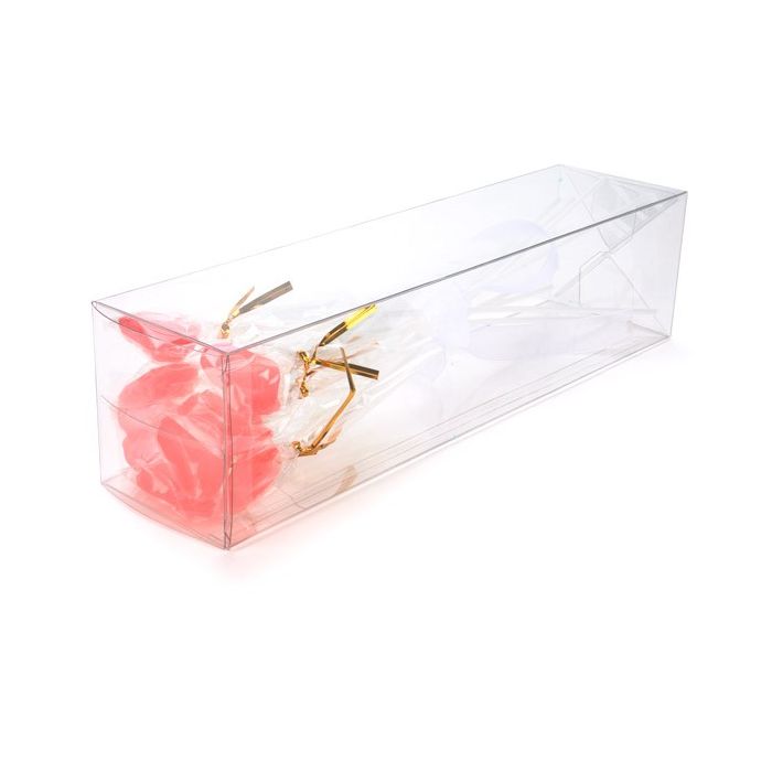 Plastic Gift Boxes 7.6x7.6x30.5cm Autolock Bottom (25 pieces) [PLB90]