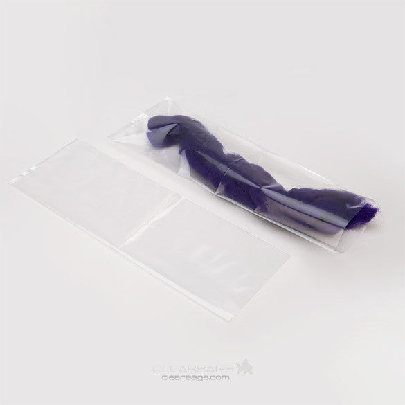 Plastic Bags 10.2x30.5cm LDPE 50 micron (100 pieces) [PE2412]