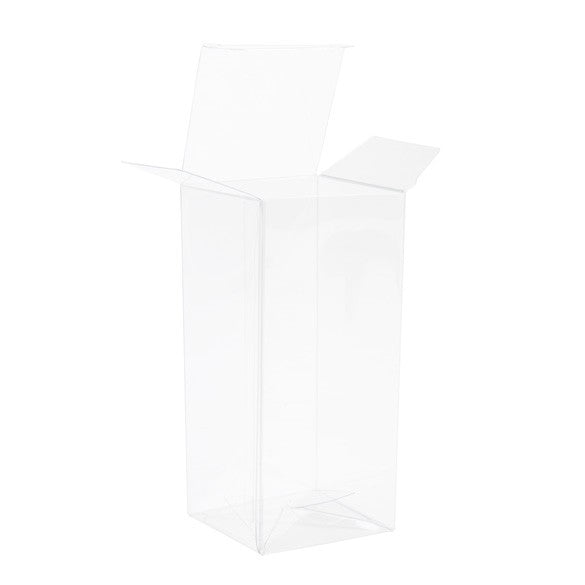 Plastic Gift Boxes 5.6x5.6x12cm Autolock Bottom (25 pieces) [PLB334]