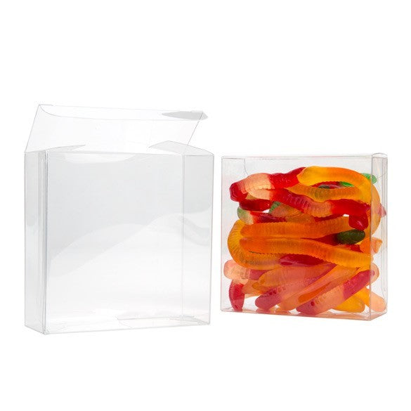 Plastic Gift Boxes 10.8x4.1x10.8cm Autolock Bottom (25 pieces) [FPLB194]