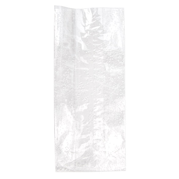 Printed Bags little Dots White 10.2x6.4x24.1cm with side gusset (100 pieces) [G4SW]