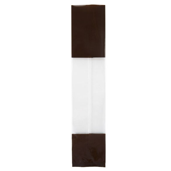 Printed Bags Brown 5.1x4.8x24.1cm with side gusset (100 pieces) [G1BN]