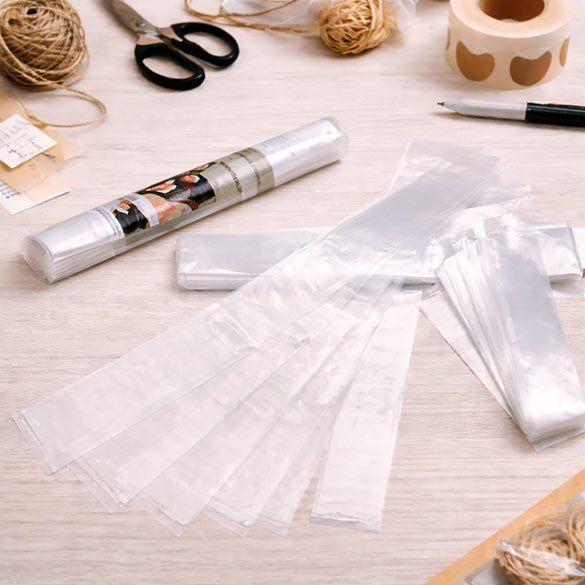 Plastic Poster Tubes 5x65cm (50 micron) [100 pieces) [PT2X26]