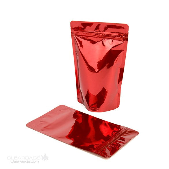 Stand Up Pouches Red 13x7x20.5cm | 113 grams (100 pieces) [ZBGM3R]