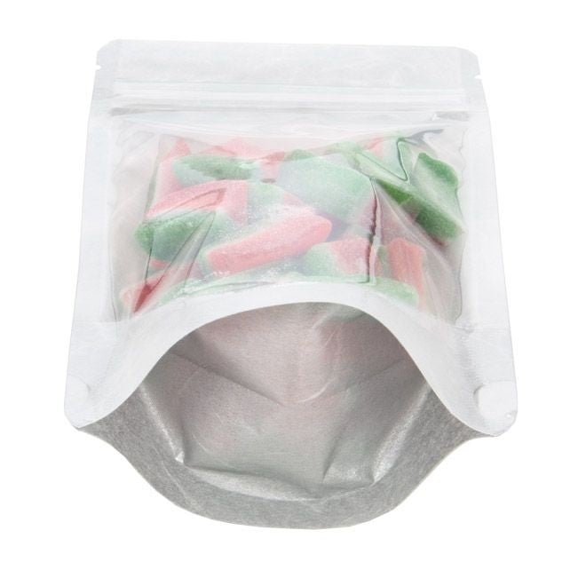Stand Up Pouches Rice Paper Transparent/Silver 11.9x7.6x18.4cm | 114 grams (100 pieces) [ZBGR46SC]