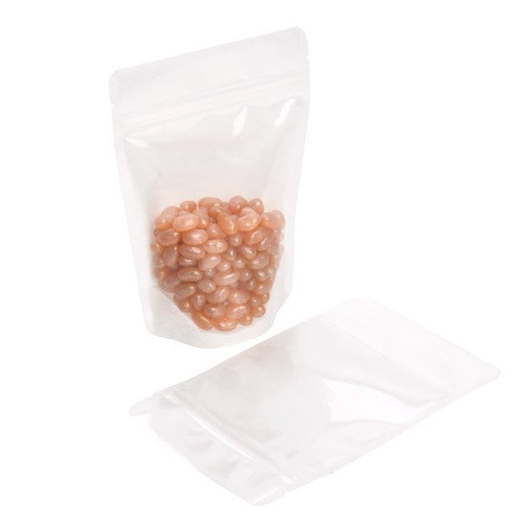 Stand Up Pouches Rice Paper Transparent/White 11.9x7.6x18.4cm | 114 grams (100 pieces) [ZBGR46WC]