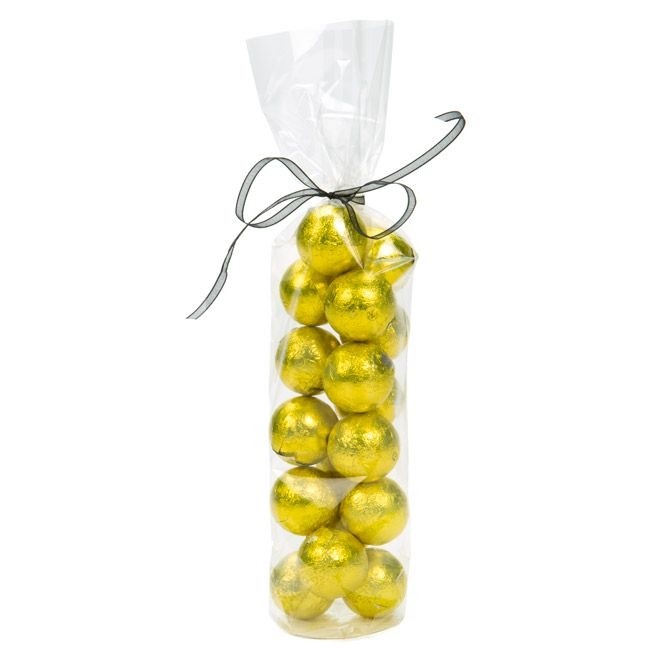 Plastic Bags round Bottom 5.1x25.4cm 40 micron and with White Insert