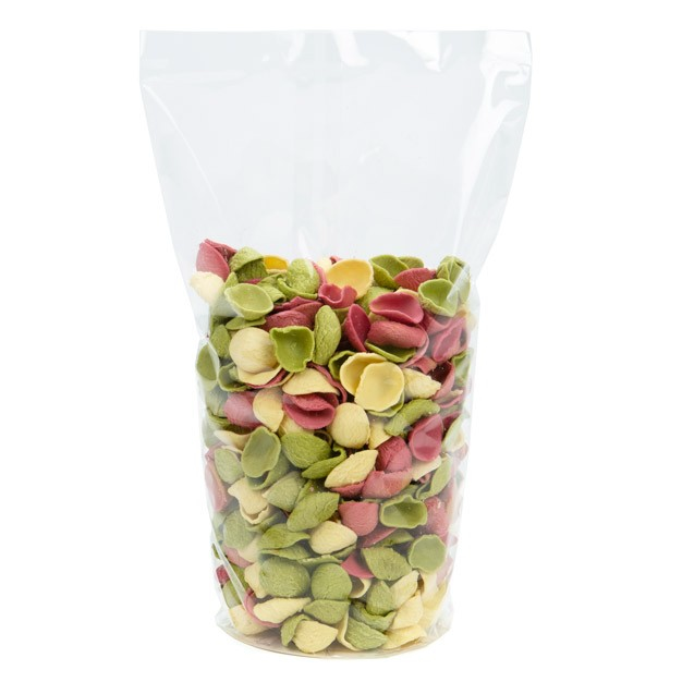 Plastic Bags round Bottom 10.2x25.4cm 40 micron and with White Insert (50 pieces) [RPBG4]