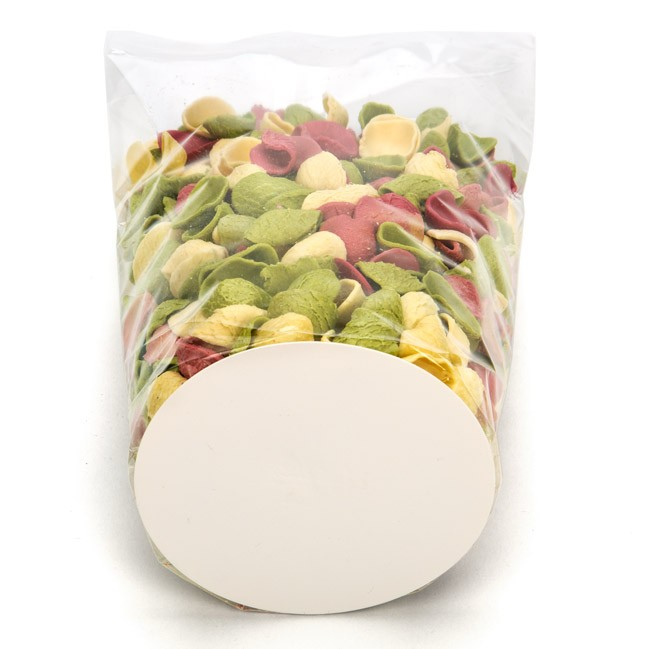 Plastic Bags round Bottom 10.2x25.4cm 40 micron and with White Insert (50 pieces) [RPBG4]