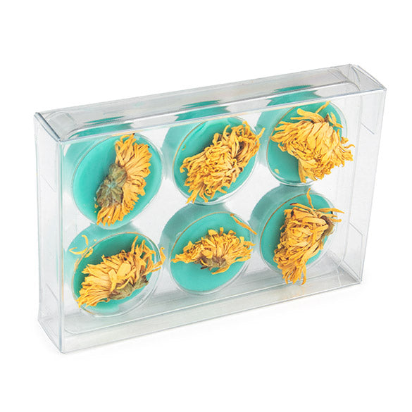 Clear Artisan Candy Box Set, Round Insert 7x2.1x10.3 cm (25 pieces) [CNDYR274]