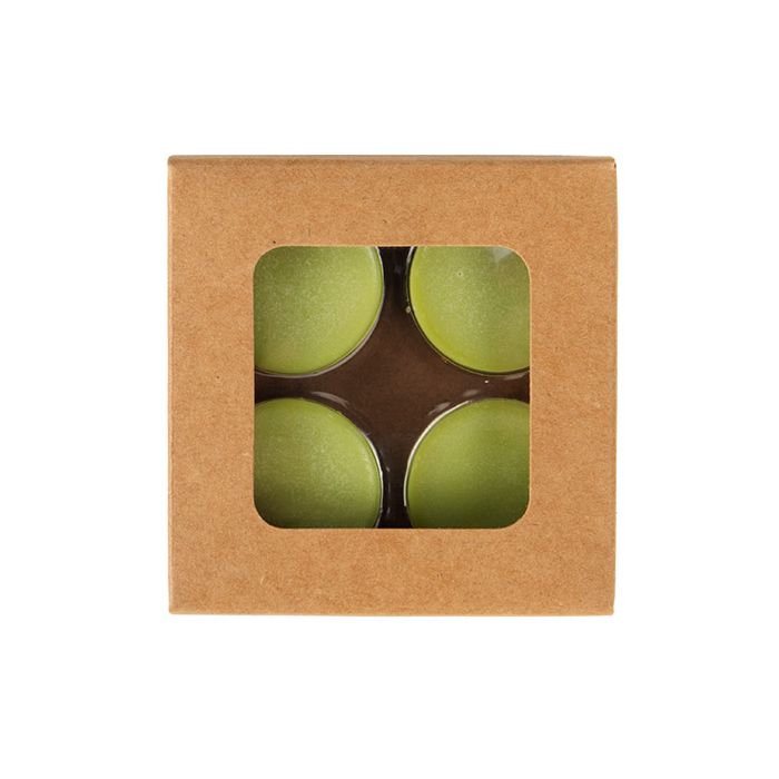 Kraft Artisan Candy Box Set, Round Insert 7x2.1x6.8 cm (25 pieces) [CNDYR277]