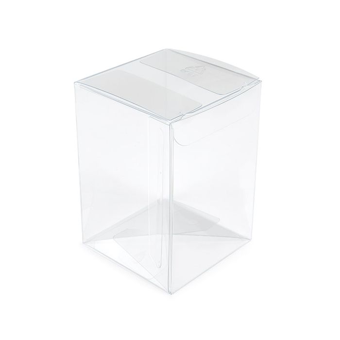 rPET Crystal Clear Pop & Lock Box 6.4x6.4x9.2 cm (25 pieces) [PLB140R]