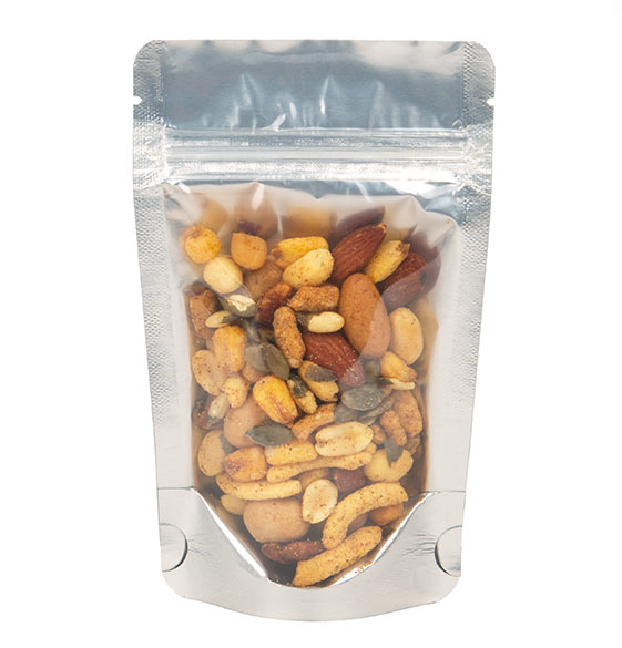 Stand Up Pouches Transparent/Silver 9.5x5.5x15.5cm | 57 grams (100 pieces) [ZBGS35]