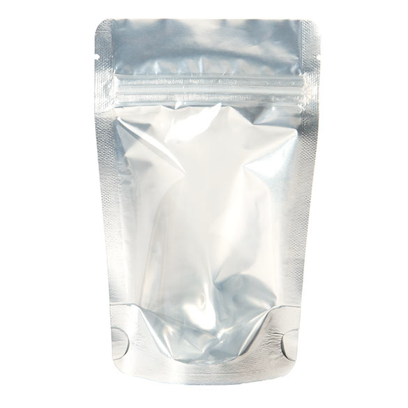 Stand Up Pouches Transparent/Silver 9.5x5.5x15.5cm | 57 grams (100 pieces) [ZBGS35]