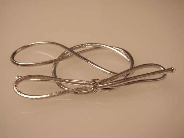 Decorative Loops Metallic Silver 35.5cm (50 pieces) [14MS]