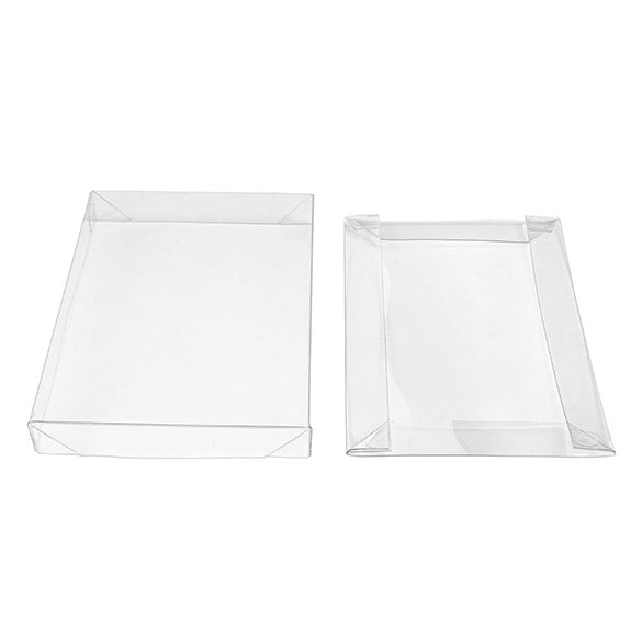 Lid Foldable and crystal Clear 9.7x1.7x13.8cm (25 pieces) [BT10]