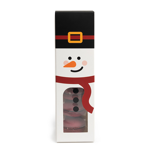 Snowman Paper Box with Window 5,7x5,7x20,3cm (25 pcs) [SKB228SN]
