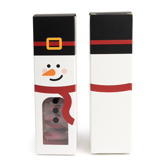 Snowman Paper Box with Window 5,7x5,7x20,3cm (25 pcs) [SKB228SN]