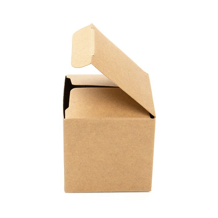 Kraft Pop & Lock Box 5x5x5 cm (25 Pieces) [PLB104K]