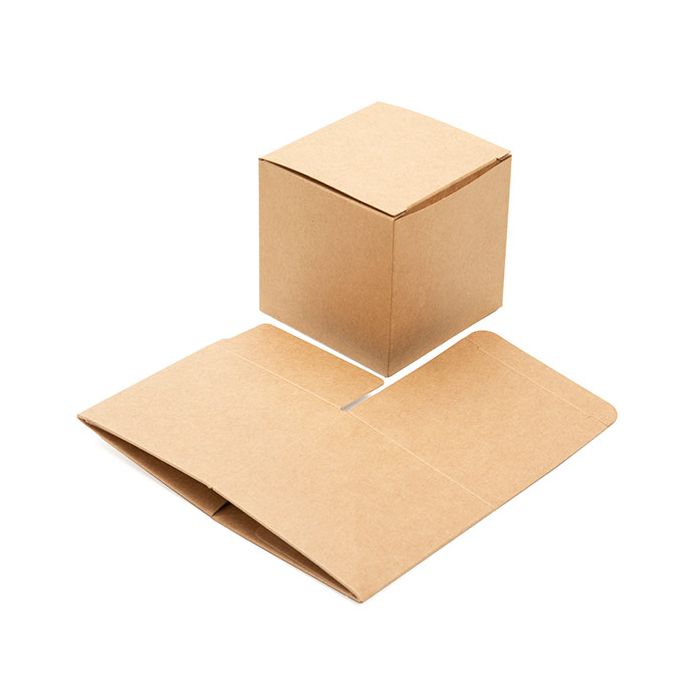 Kraft Pop & Lock Box 7,5x7,5x7,5 cm (25 Pieces) [PLB58K]
