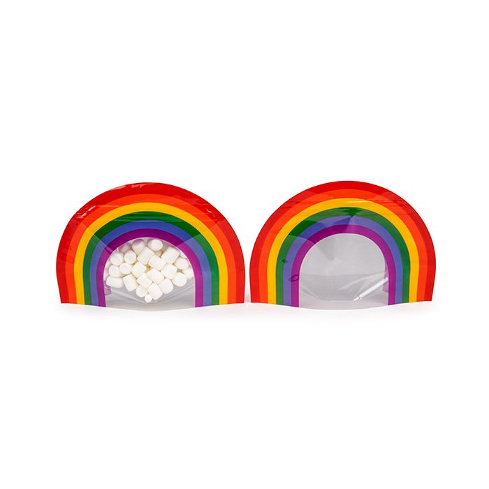 Stand Up Pouches Rainbow Shaped 20,3x7,6x12,7 cm (25 pieces) [SP3RZ]