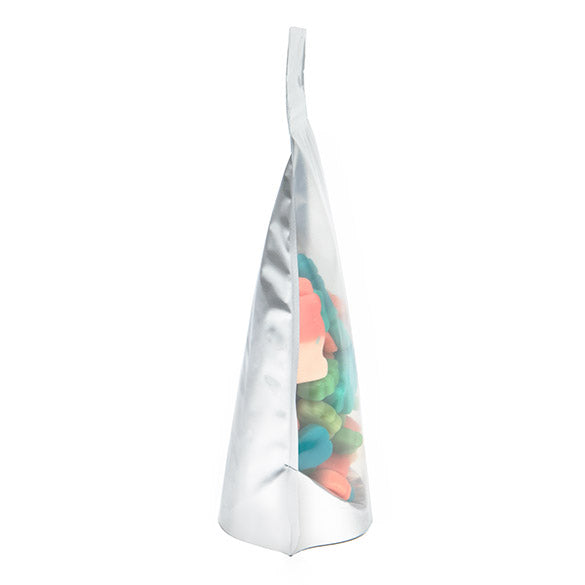 Stand Up Pouches Transparent/Silver 13x7x20.5cm | 113 grams (100 pieces) [ZBGS3]