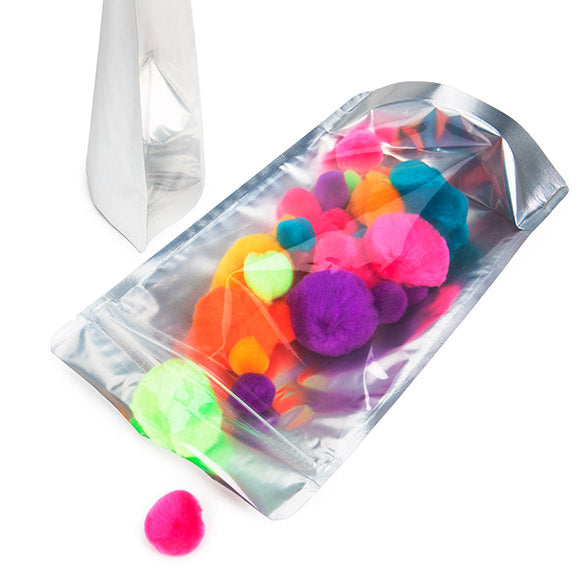 Stand Up Pouches Transparent/Silver 14.5x8x23cm | 170 grams (100 pieces) [ZBGS58]