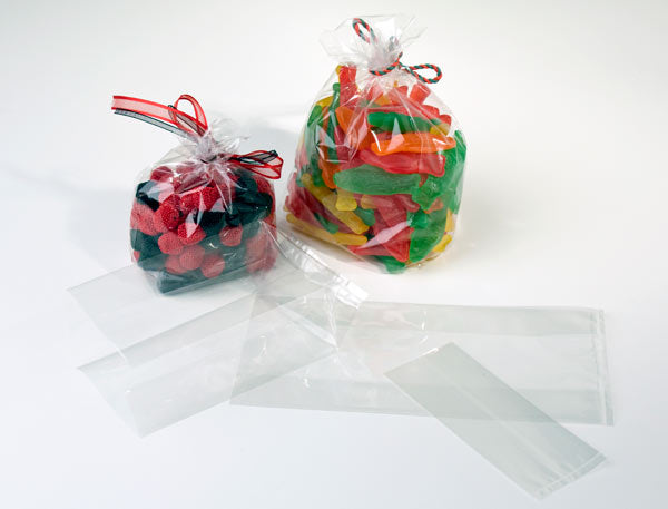 Plastic Bags 15.2x10.2x61cm with side gusset (100 pieces) [GB20]