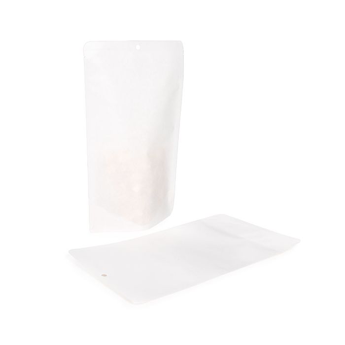 Stand Up Pouch Kraft White Eco-fiendly 17,1x8,9x28,6 cm (100 pieces) [SUPEK4W]