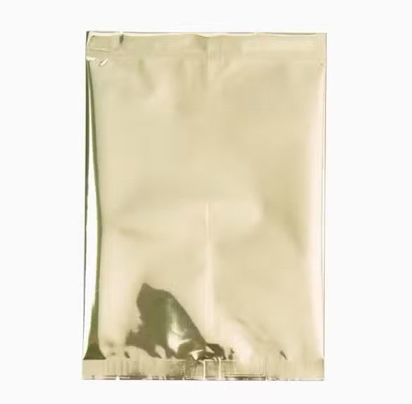 Plastic Bags Gold 12.7x17.8cm Metallised and Sealable (100 pieces) [SVP57G]