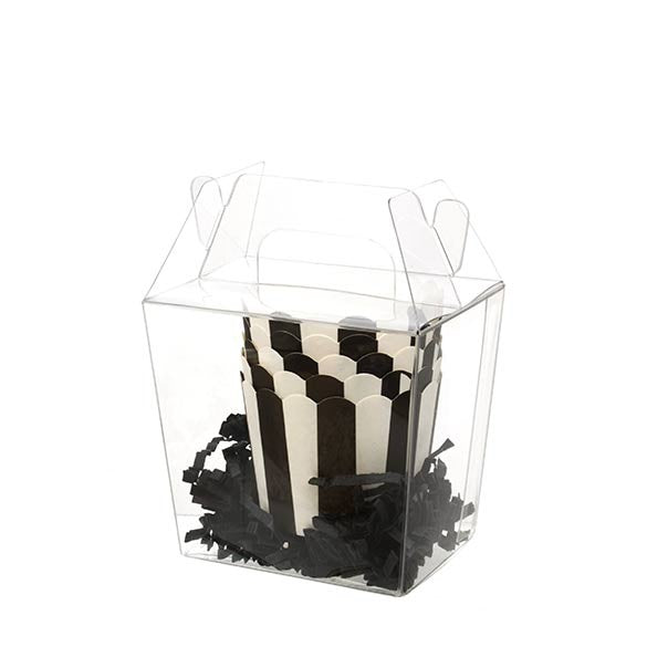 Plastic Gift Boxes Gable style 8.7x6.4x7.9cm (25 pieces) [FS283]