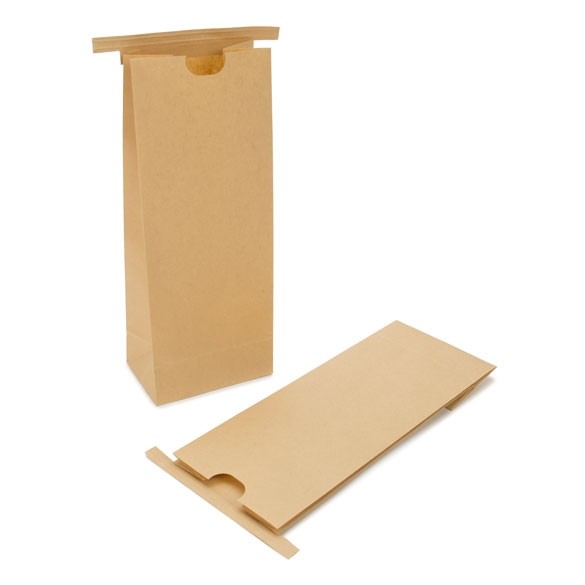 Kraft Bags Brown Reclosable 10.8x6.4x26.7cm (100 pieces) [TTB2K]