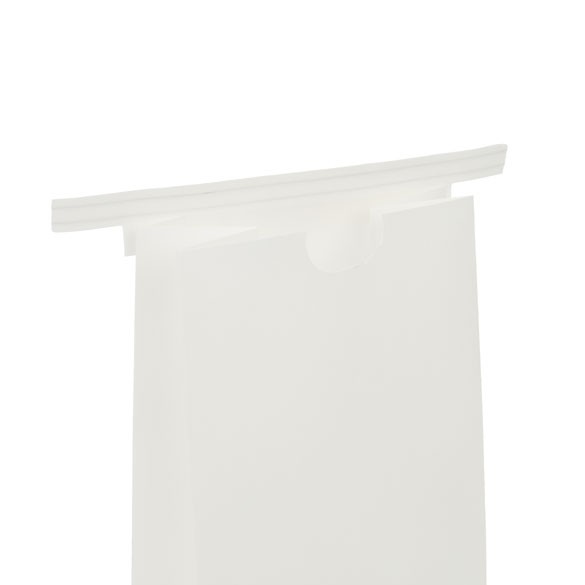 Kraft Bags White Reclosable 10.8x6.4x26.7 cm (100 pieces) [TTB2W]
