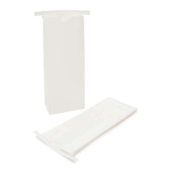Kraft Bags White Reclosable 10.8x6.4x26.7 cm (100 pieces) [TTB2W]