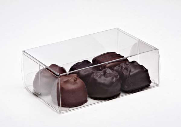 Plastic Gift Boxes for Chocolates 7x3.7x10.5cm Food Safe (25 pieces) [FPB229]
