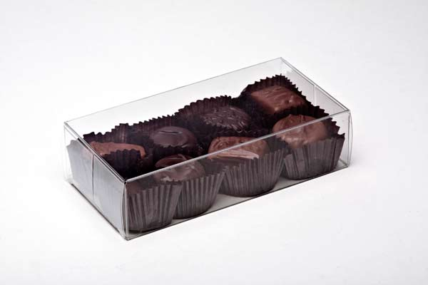 Plastic Gift Boxes for Chocolates 7x3.7x14cm Food Safe (25 pieces) [FPB230]