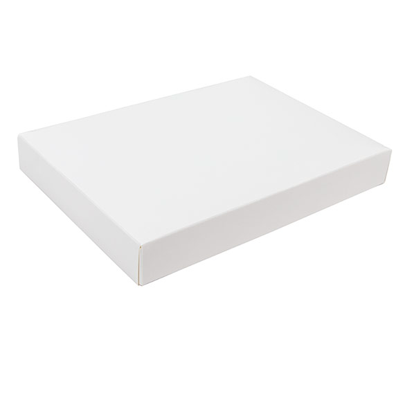 Kraft Gift Boxes White 13.7x2.5x19.1cm (25 pieces) [WH15]