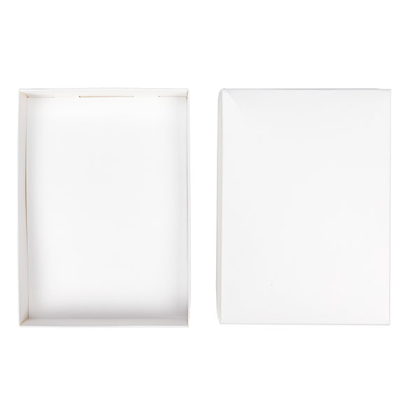 Kraft Gift Boxes White 13.7x2.5x19.1cm (25 pieces) [WH15]