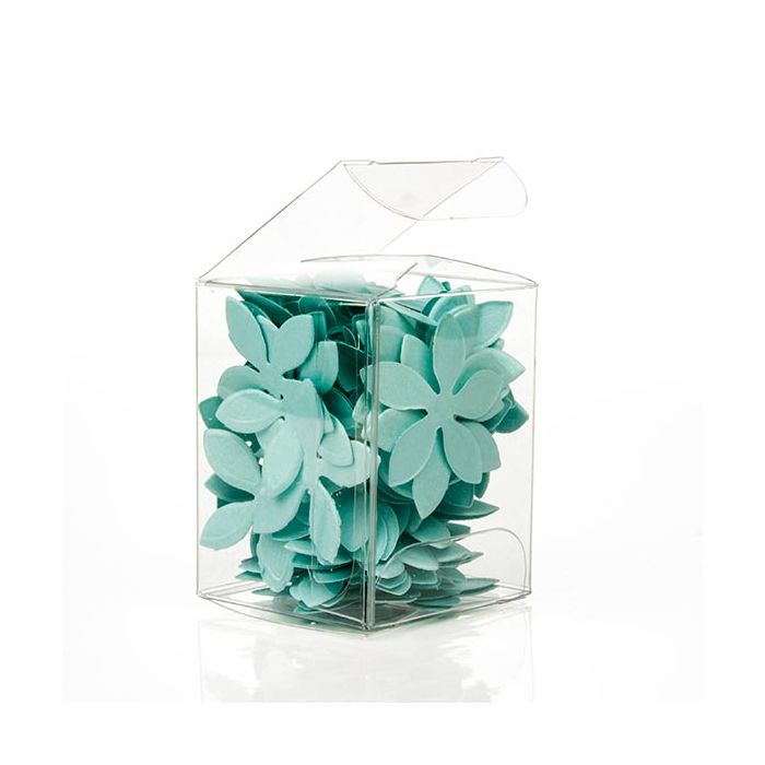 Plastic Gift Boxes 3.8x3.8x5.1cm Crystal Clear (50 pieces) [VB291]