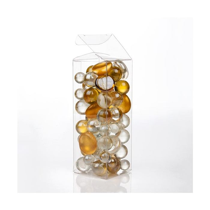 Plastic Gift Boxes 3.8x3.8x10.2cm Crystal Clear (50 pieces) [VB293]