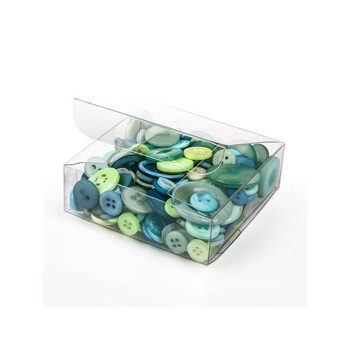 Plastic Gift Boxes 7.6x7.6x2.5cm Crystal Clear (50 pieces) [VB297]