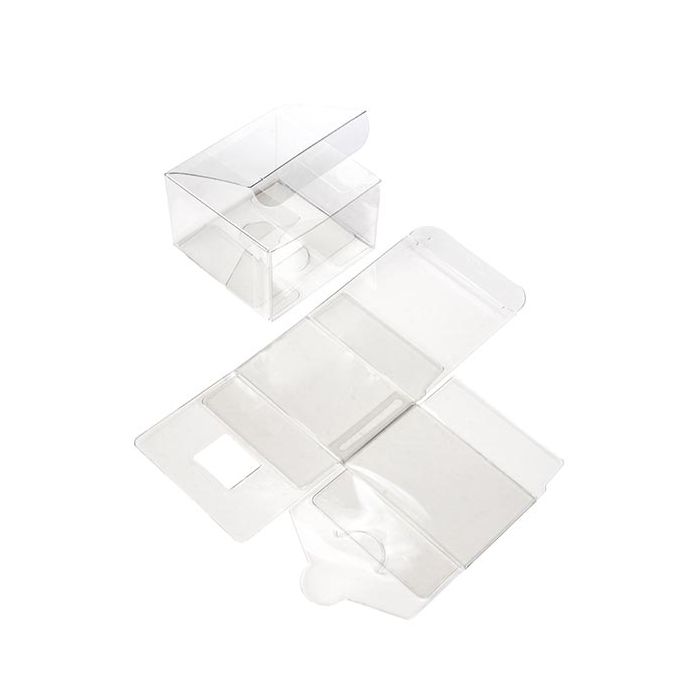 Plastic Gift Boxes 7.6x7.6x5.1cm Crystal Clear (50 pieces) [VB298]