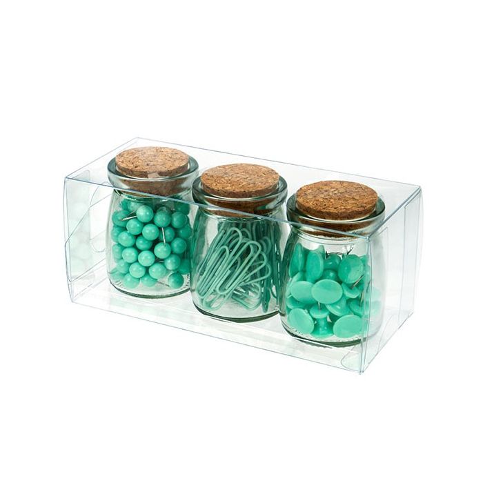 Plastic Gift Boxes 7.6x7.6x17.8cm Crystal Clear (50 pieces) [VB300]